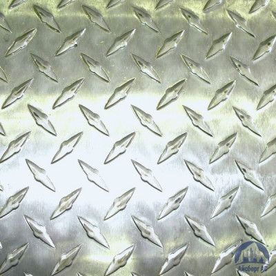 Рифлёный алюминиевый лист "Чечевица" 1,5х1500х3000 мм АМГ2НР купить в Кемерово